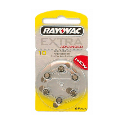 Rayovac Extra Advanced 6er-Blister, H10